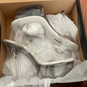 Clear Platform heel